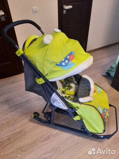 Детские санки коляска ника