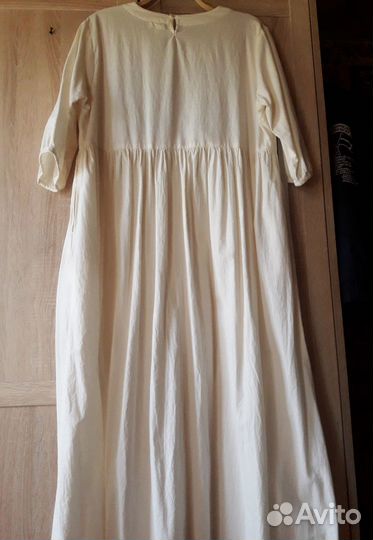 Платье летнее хлопок 46
