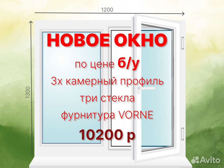 Готовые пластиковые окна и под заказ