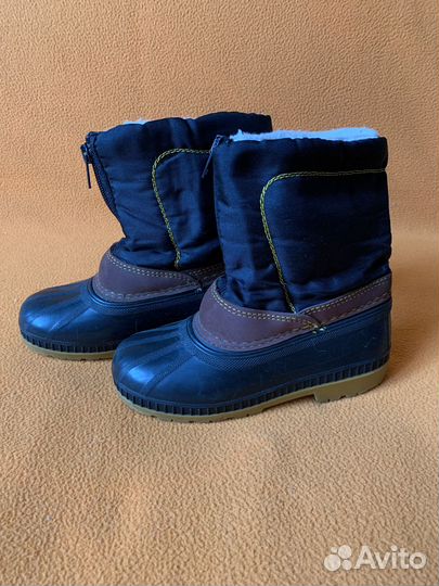 Сноубутсы на мальчики на искусственном меху