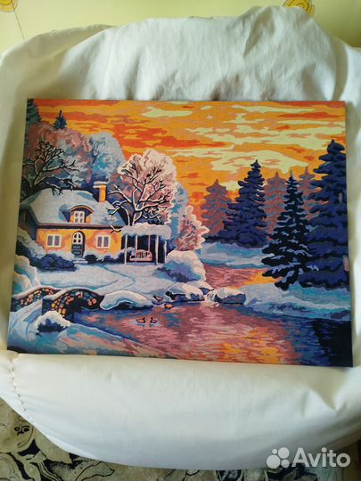 Картины по номерам раскрашенная