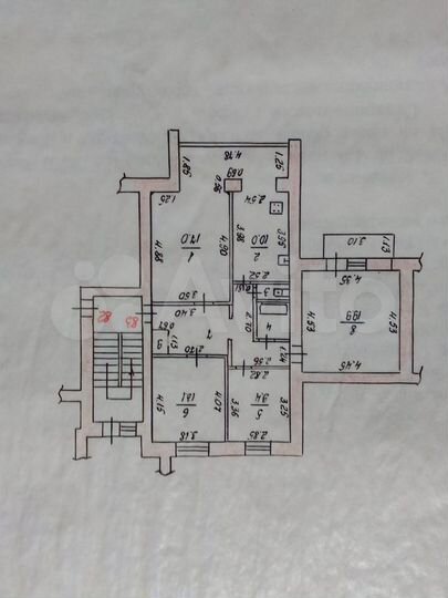 4-к. квартира, 93,7 м², 3/5 эт.