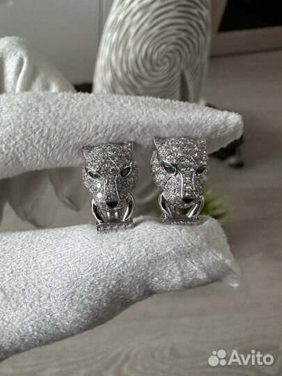 Серьги panthère DE cartier