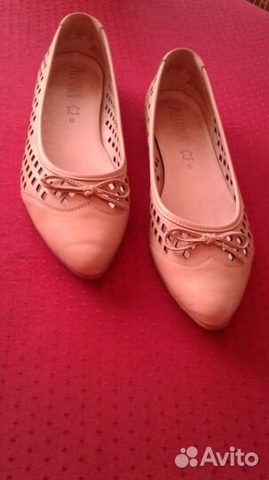 Кожаные удобные туфли