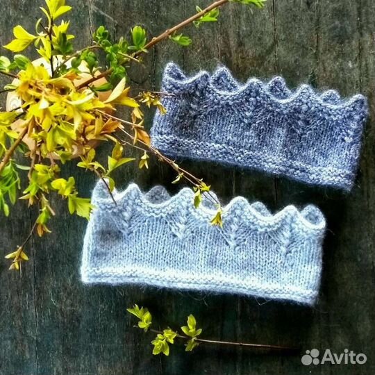 Вязаная повязка на голову для девочки