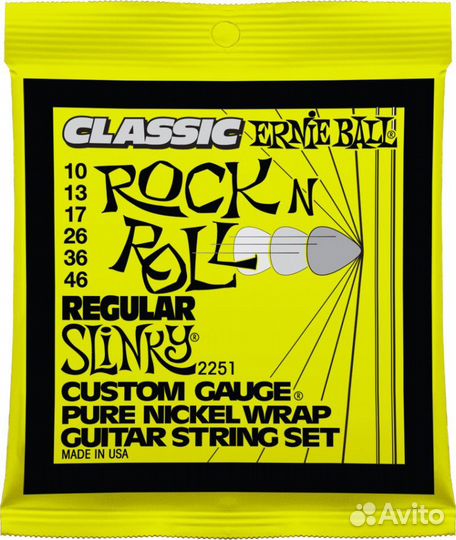 Ernie Ball 2251 струны для эл.гитары