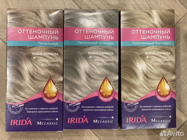 Оттеночный шампунь, ирида, irida