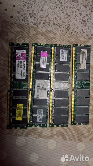 Модули памяти DDR, DDR2, DDR3
