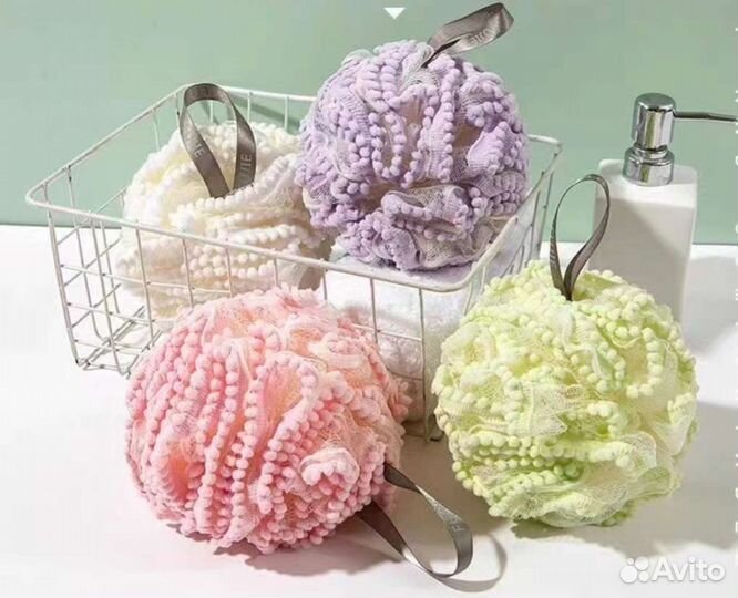 Мочалка для тела 3 шт