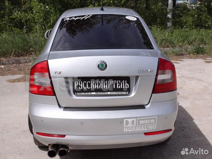 Накладка на задний бампер Шкода Октавия А5