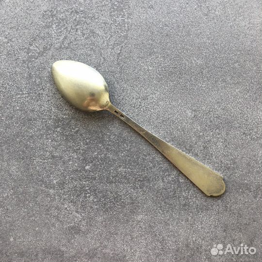 Серебряная чайная ложка 875 пробы с Эмалью