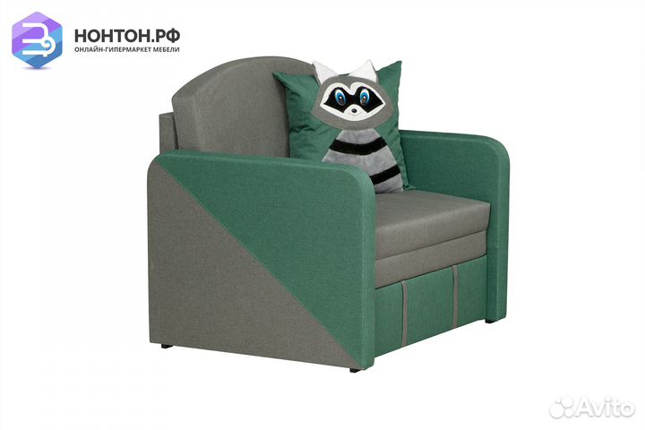 Тахта Мася 15 зеленая / серая