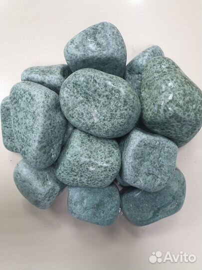 Камень для бани и сауны жадеит галтованный
