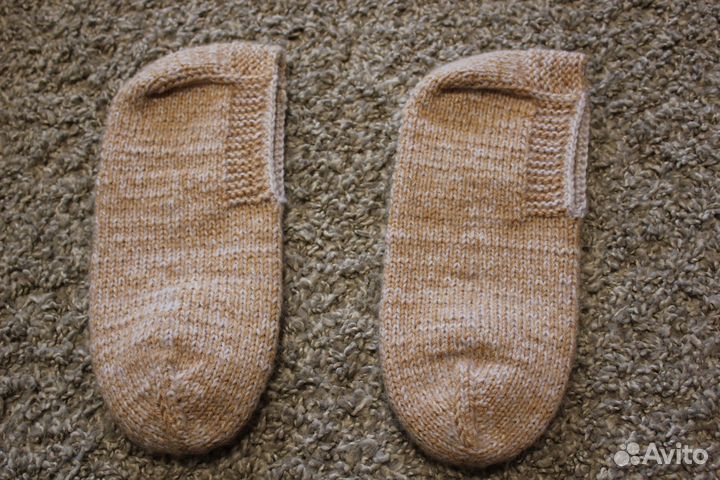 Носки шерстяные вязаные