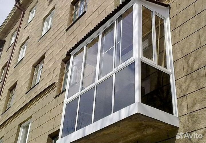 Остекление балконов и лоджий под ключ U1709