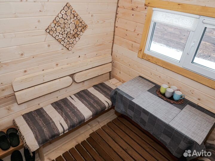 Баня на дровах с Теплой купелью