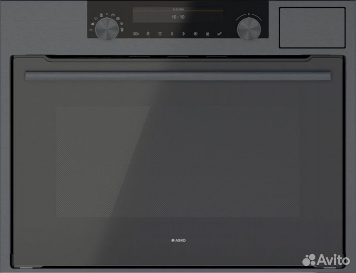 Компактный духовой шкаф с функциями пара и свч ask