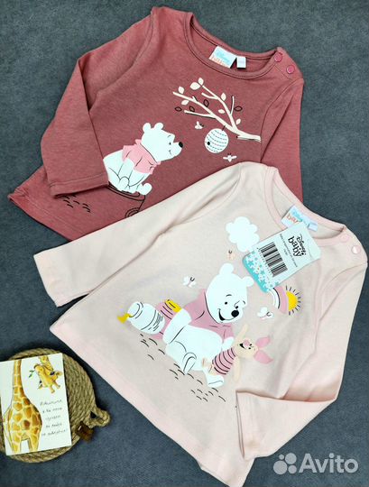 Лонгслисы Disney для девочки