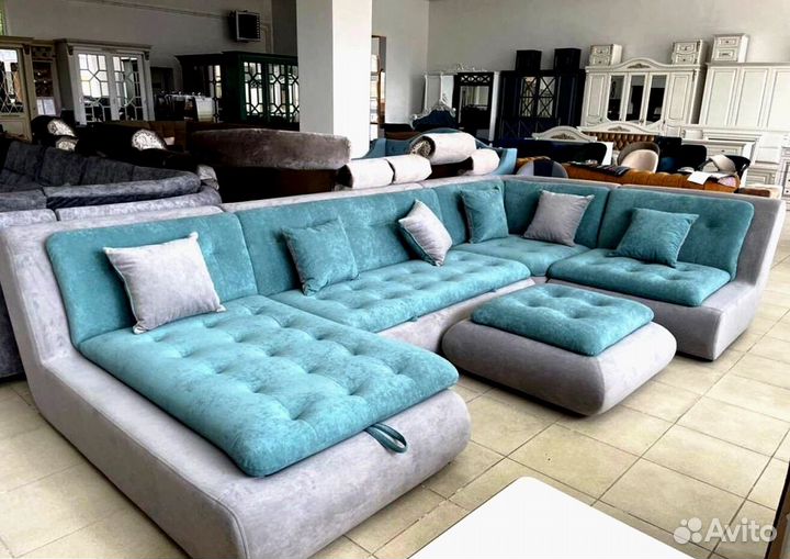 Диван угловой буквой П