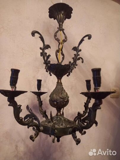 Люстра бронза СССР