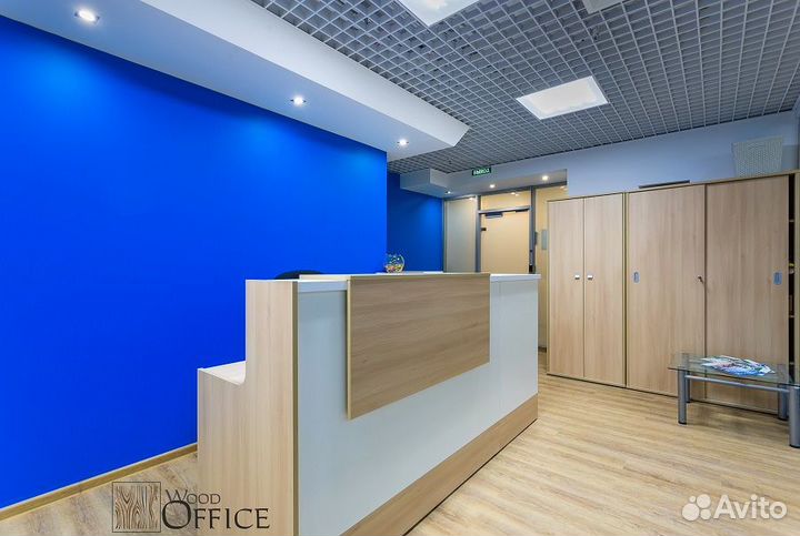 Стойка ресепшен Style Акация Лорка + белый