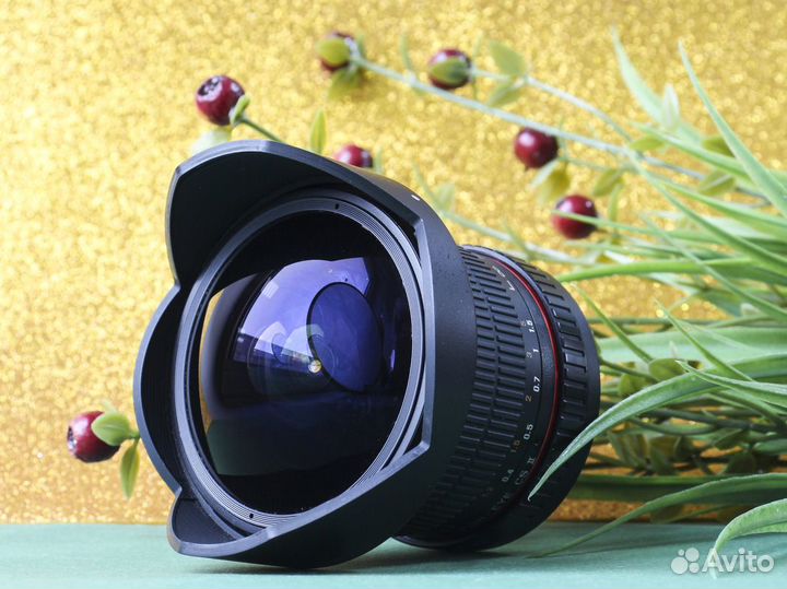 Samyang 8mm f3.5 CS II + чехол + набор для чистки