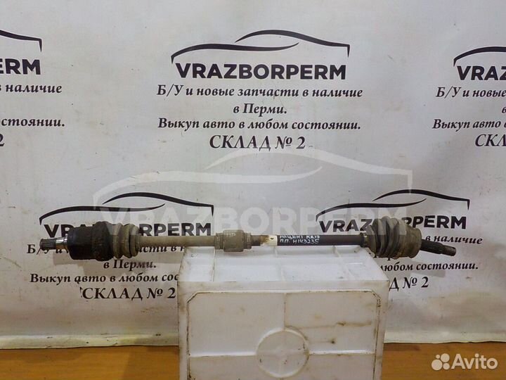 Вал приводной передний правый (привод в сборе) Hyu