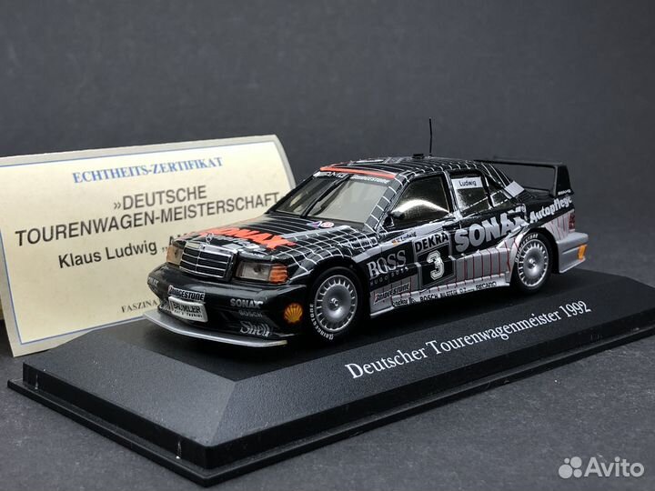 Mercedes-Benz W201 Dtm Minichamps 1:43