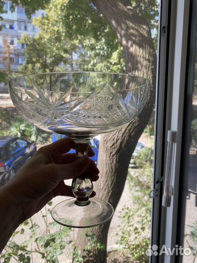 Ваза для фруктов на ножке винтаж