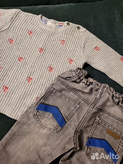 Свитер zara, джинсы для мальчика, колготки детские