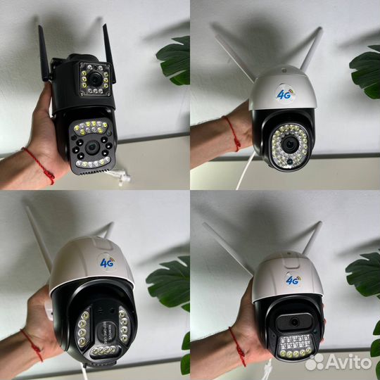 Камера видеонаблюдения 4g с симкартой 4 вида