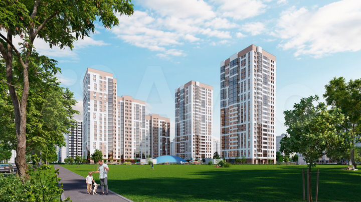 2-к. квартира, 52 м², 5/25 эт.