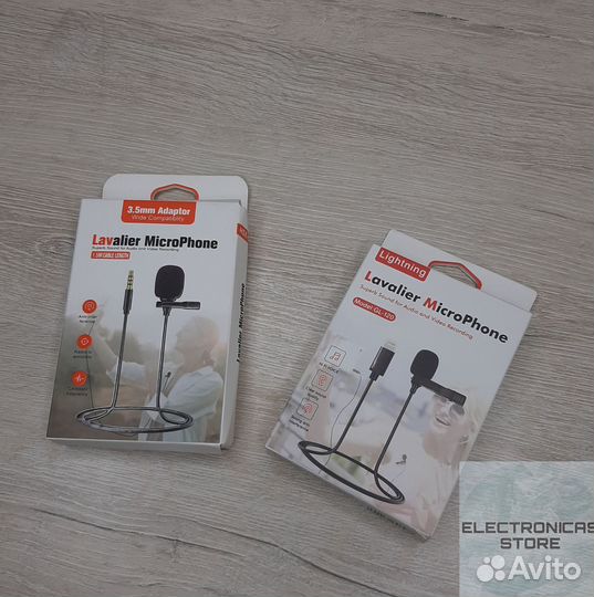 Петличный Микрофон для Смартфона Aux 3.5мм