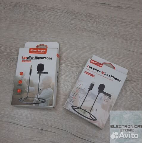 Петличный Микрофон для Смартфона Aux 3.5мм