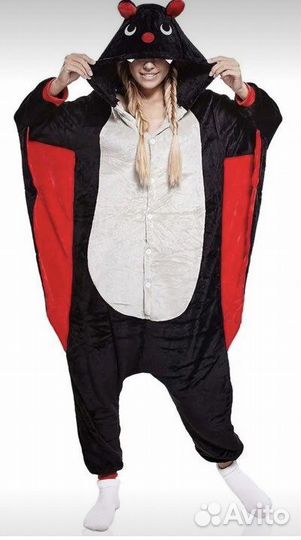 Пижама кигуруми Летучая мышь на рост 145-160