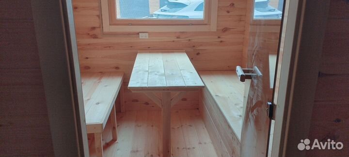 Мобильная баня бочка квадро викинг