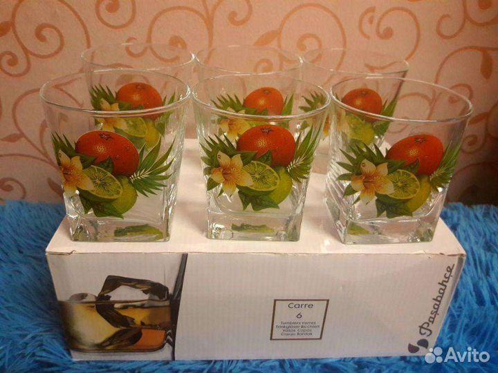 Стаканы для сока и воды. 6шт