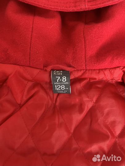Пальто для девочки zara 128