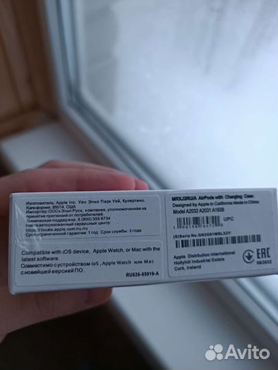 Наушники apple airpods 2