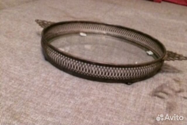 Старинная ваза Европа Мельхиор Стекло