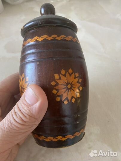 Деревянные баночки(Хохлома СССР)