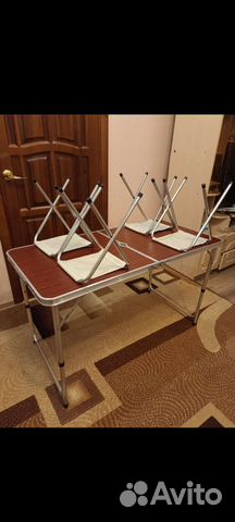 Стол складной+4стула