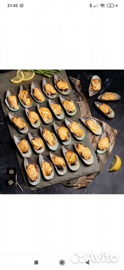 Мидии в раковине