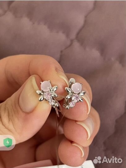 Серьги серебро