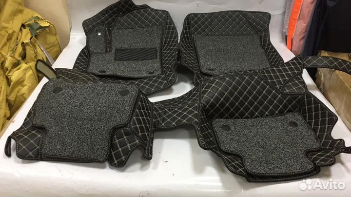 3D Коврики BMW 6 серии Салон Багажник Экокожа