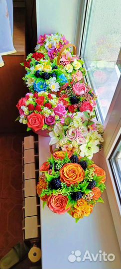 Букеты цветов из мыла