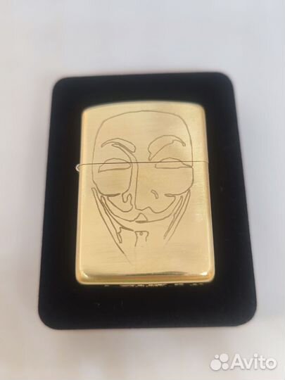 Zippo armor зажигалка бензиновая V for Vendetta