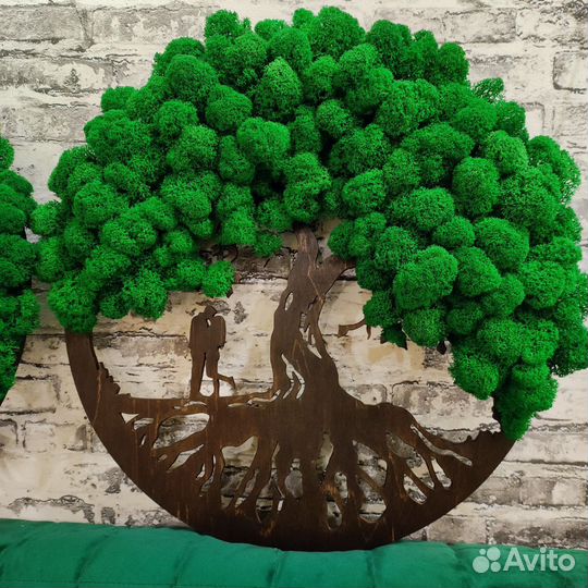 Панно дерево жизни из мха