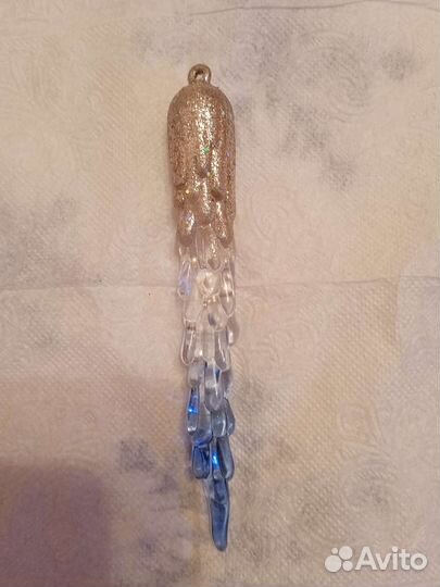 Ёлочные советские игрушки. Сосульки 2