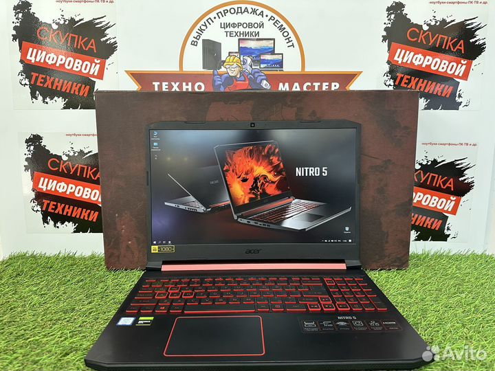 Ракета Acer Nitro5 i7 12ядер ssd512 GTX1650 16 ram